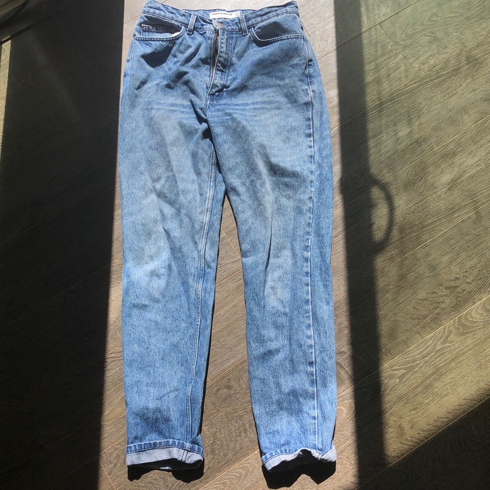 American Apparel High Waisted Denim Jeans